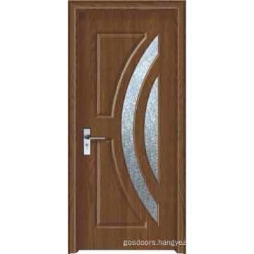 Frosted Glass Bathroom PVC Door (WX-PW-161)